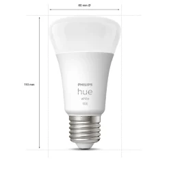 PHILIPS HUE WHITE ÄLYLAMPPU 9.5W A60 E27 2KPL 1055L 2700K