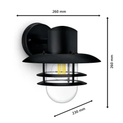 PHILIPS INYMA ULKOSEINÄVALAISIN MAX 25W E27 MUSTA