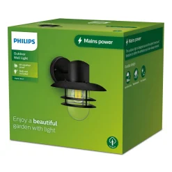 PHILIPS INYMA ULKOSEINÄVALAISIN MAX 25W E27 MUSTA
