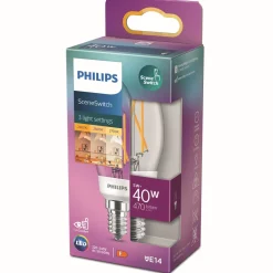 PHILIPS LED-LAMPPU SCENESWITCH 40W B35 E14 470L-180L-90L 2200-2
