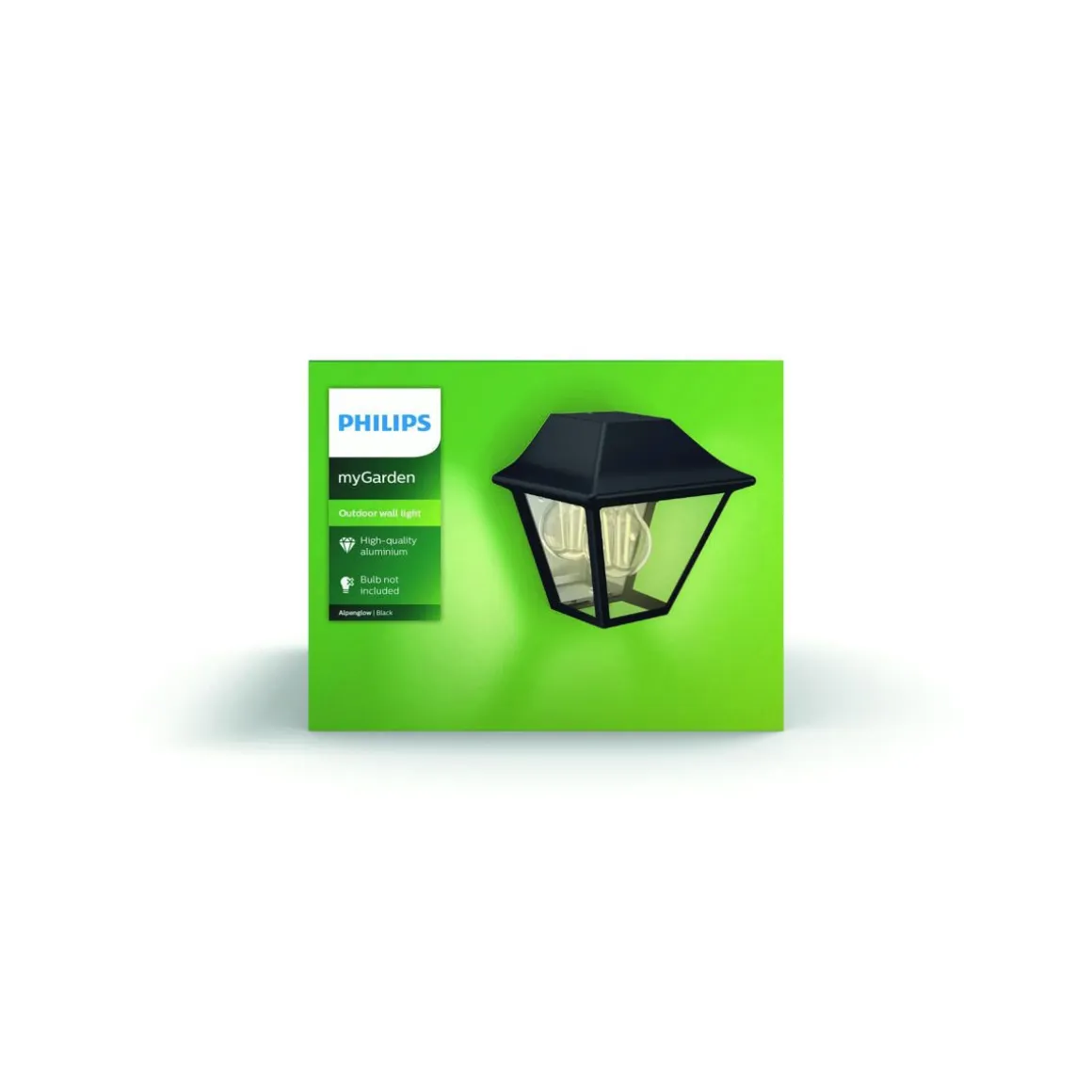 PHILIPS ALPENGLOW ULKOSEINÄVALAISIN MUSTA 42W 230V HI