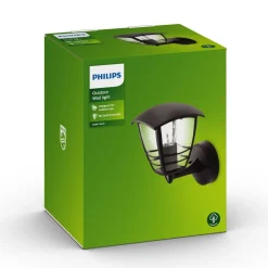 PHILIPS CREEK ULKOSEINÄVALAISIN MUSTA 60W 230V HIMMENNETTÄVÄ