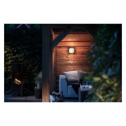 PHILIPS DROSERA ULKOSEINÄVALAISIN MUSTA 12W 176V IP44 2700K