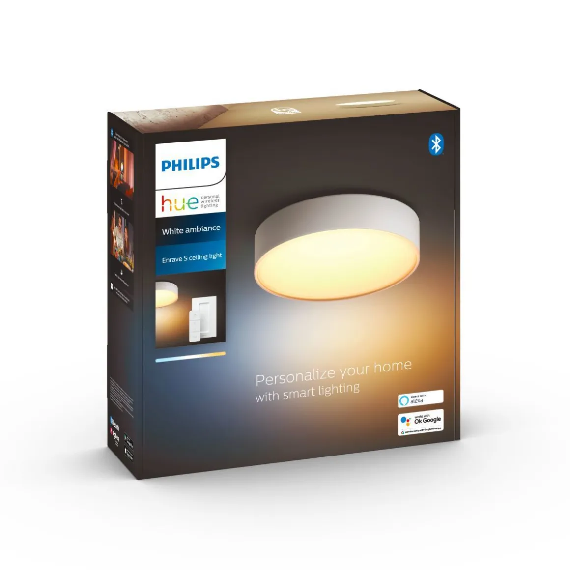 PHILIPS HUE ENRAVE KATTOVALAISIN (PIENI) 26,1CM 2200-6500K
