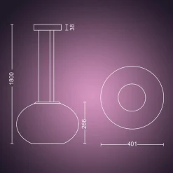 PHILIPS HUE FLOURISH RIIPPUVALAISIN 40,1CM 2000-6500K
