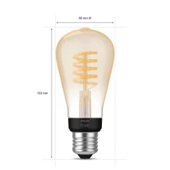 PHILIPS HUE WA ÄLYLAMPPU FILAMENT 7W ST64 E27 550L 2200-4500K