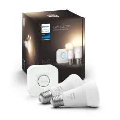 PHILIPS HUE WHITE ALOITUSPAKKAUS 9.5W A60 E27 2KPL 1055L 2700K