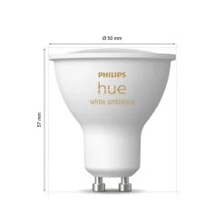 PHILIPS HUE WHITE AMBIANCE ÄLYLAMPPU 4.3W GU10 250L 2200-6500K