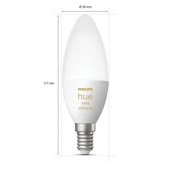 PHILIPS HUE WHITE AMBIANCE ÄLYLAMPPU 5.2W B39 E14 320L 2200-65