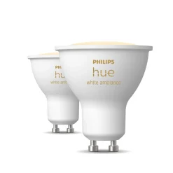 PHILIPS HUE WHITE AMBIANCE ÄLYLAMPPU 4.3W GU10 2KPL 250L 2200-