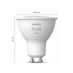 PHILIPS HUE WHITE ÄLYLAMPPU 5.2W GU10 2KPL 400L 2700K