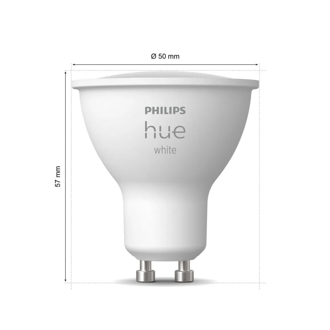 PHILIPS HUE WHITE ÄLYLAMPPU 5.2W GU10 2KPL 400L 2700K