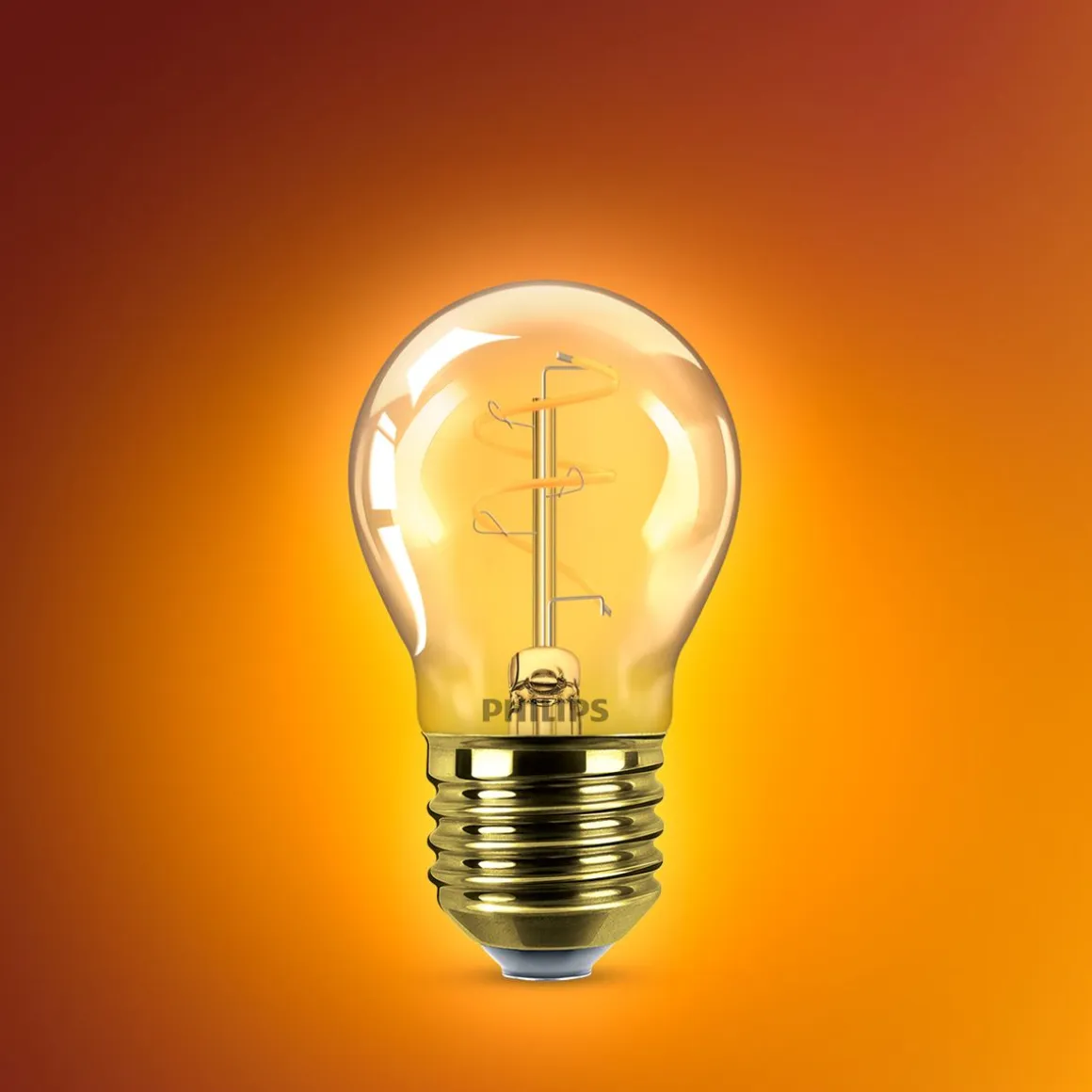 PHILIPS LED KRUUNULAMPPU 15W P45 E27 AMBER 1800K HIMMENNYS