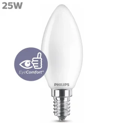 PHILIPS LED KYNTTILÄLAMPPU 25W B35 E14 HUURRE 250L 2700K