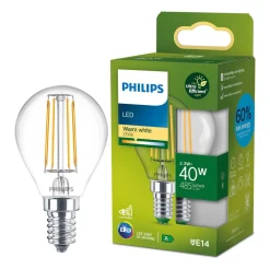 PHILIPS LED LAMPPU ULTRA EFFICIENT 2,3W E14 485LM 2700K