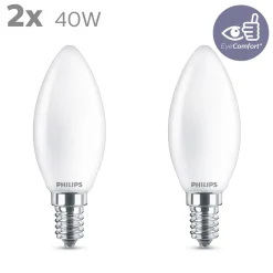 PHILIPS LED-LAMPPU 40W B35 E14 HUURRE 2KPL 470L 2700K