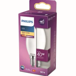 PHILIPS LED-LAMPPU 40W B35 E14 HUURRE 470L 2700K