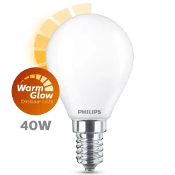 PHILIPS LED-LAMPPU 40W P45 E14 HUURRE 470L 2200-2700K