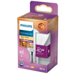 PHILIPS LED-LAMPPU 40W P45 E14 HUURRE 470L 2200-2700K
