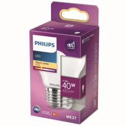 PHILIPS LED-LAMPPU 40W P45 E27 HUURRE 470L 2700K