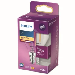 PHILIPS LED-LAMPPU 25W P45 E14 KIRKAS 250L 2700K