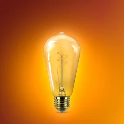 PHILIPS LED LAMPPU 25W ST64 E27 AMBER 1800K HIMMENNYS