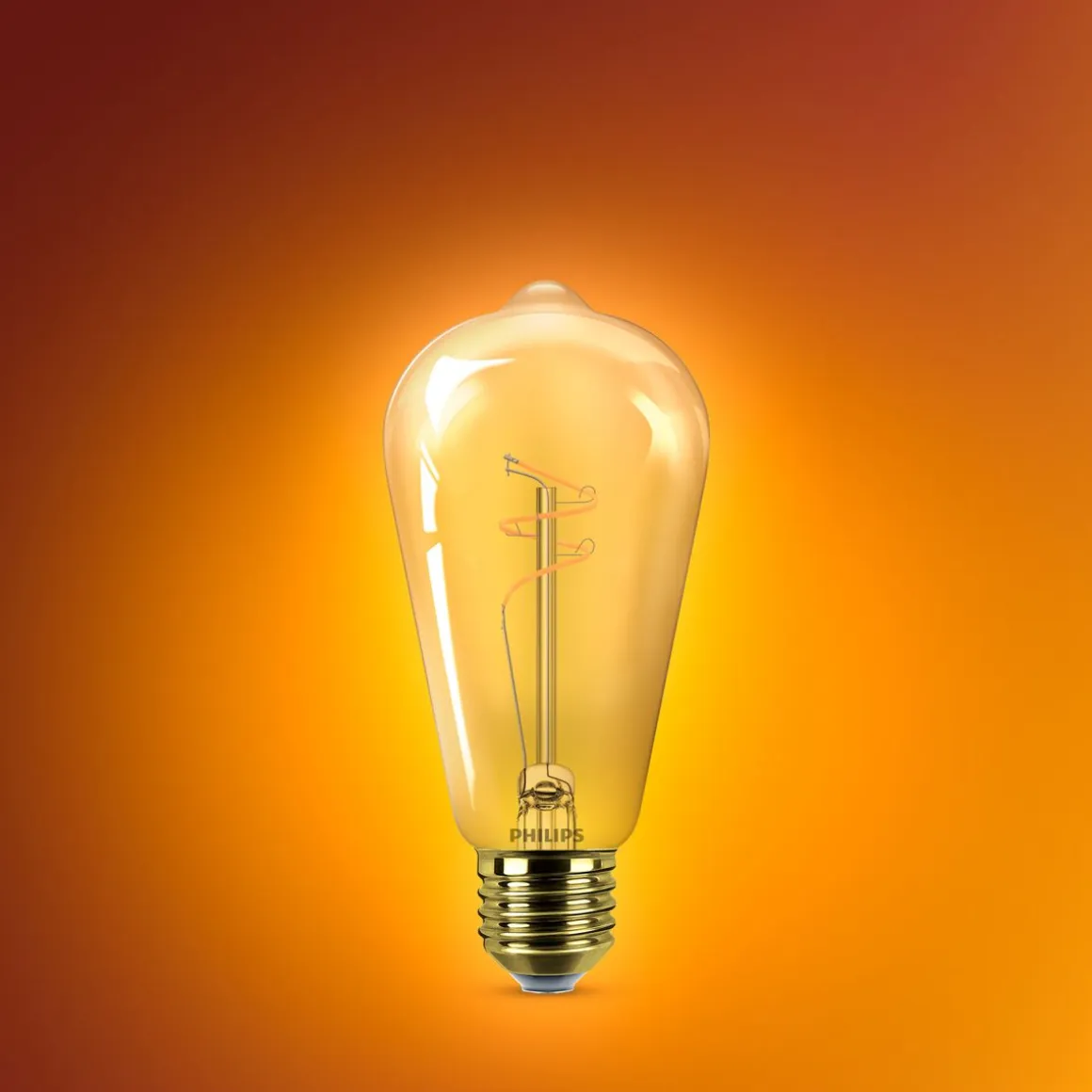 PHILIPS LED LAMPPU 25W ST64 E27 AMBER 1800K HIMMENNYS