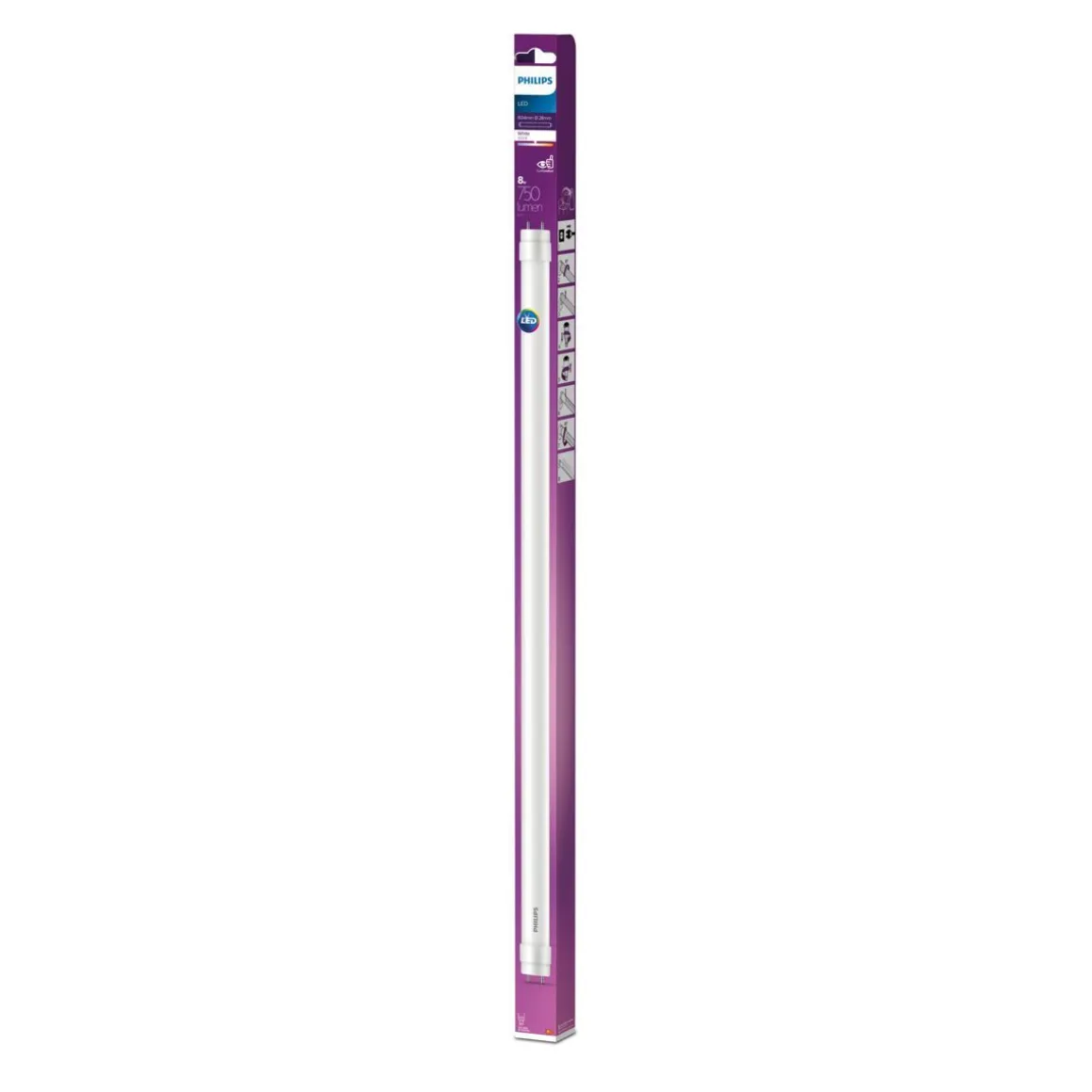 PHILIPS LED-PUTKI 8W T8 G13 3000K 600MM