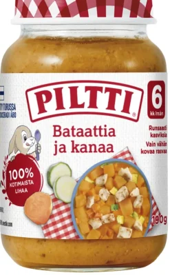 PILTTI BATAATTIA JA KANAA LASTENATERIA 6KK 190 G