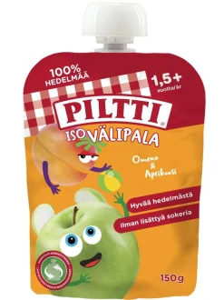 PILTTI ISO VÄLIPALA OMENA-APRIKOOSI 2+V ANNOSPUSSI 150 G