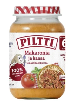 PILTTI MAKARONIA JA KANAA TOMAATTIKASTIKKEESSA LASTENATERIA 6