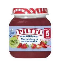 PILTTI POHJOISMAUT MANSIKKA-RUUSUNMARJA 5KK 125 G