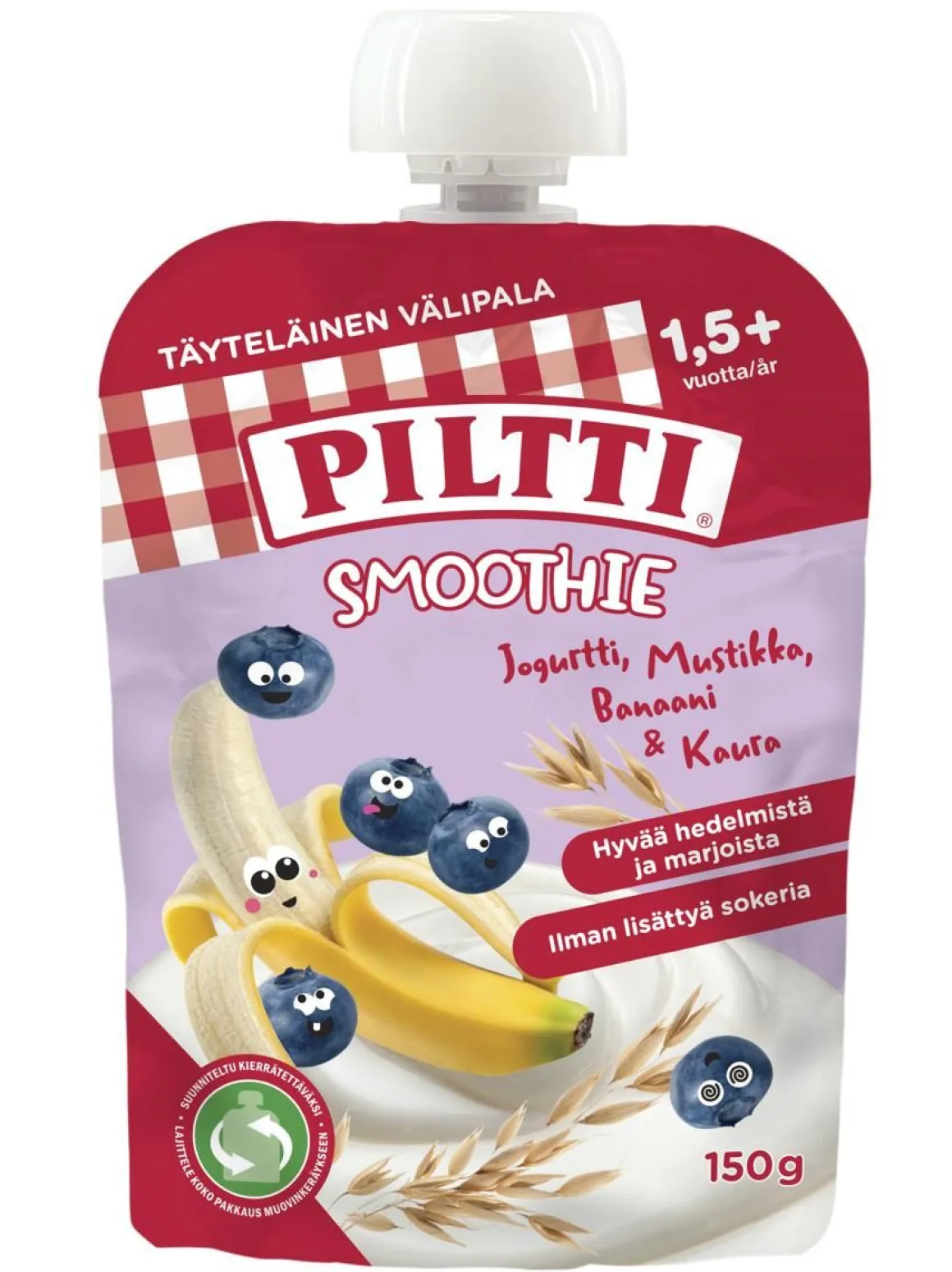 PILTTI SMOOTHIE JOGURTTI-MUSTIKKA-BANAANI-KAURA 1,5