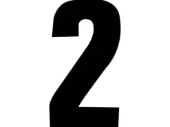 PISLA NUMEROTARRA 2 MUSTA 17CM