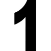 PISLA NUMEROTARRA 1 MUSTA 17CM