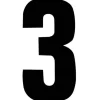 PISLA NUMEROTARRA 3 MUSTA 17CM