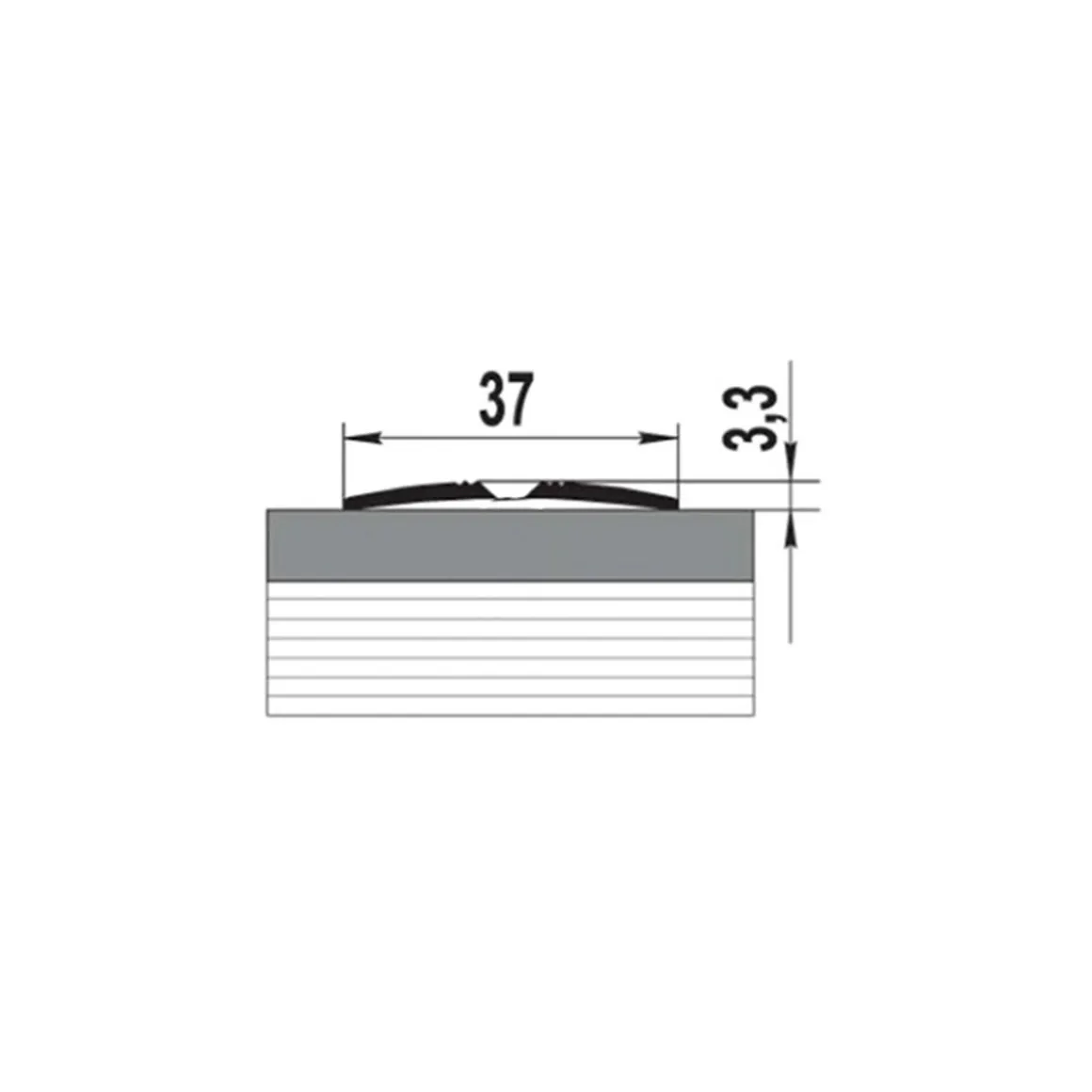 PISLA SAUMALISTA 37MM AL/MÄNTY TAR 90CM