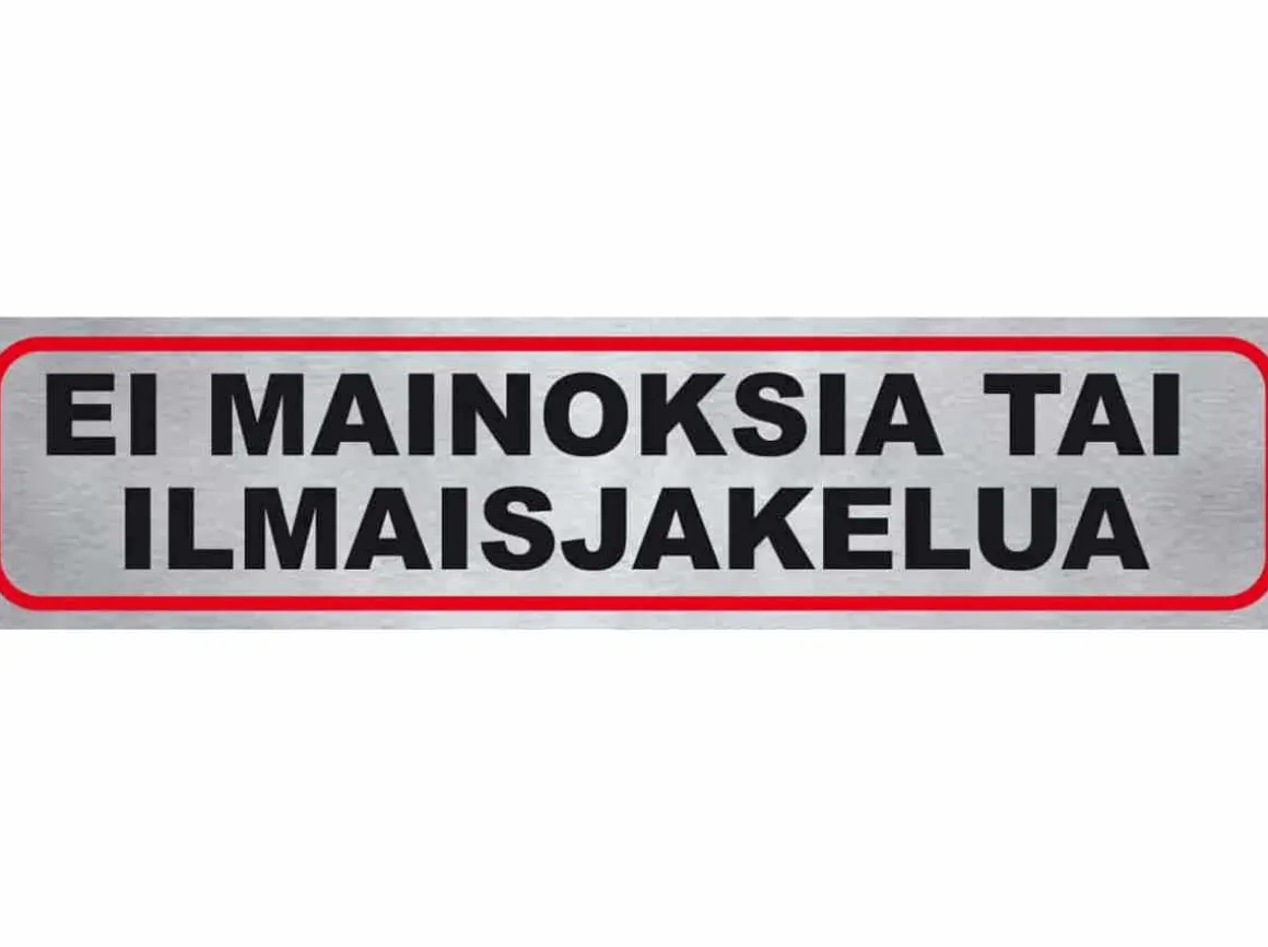 PISLA TARRA "EI MAINOKSIA TAI ILMAISJAKELUA"