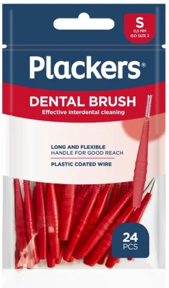 PLACKERS DENTAL BRUSH HAMMASVÄLIHARJA 0,5 MM 24 KPL