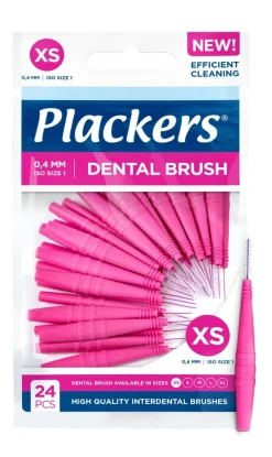 PLACKERS DENTAL BRUSH HAMMASVÄLIHARJA 0,4 MM 24 KPL