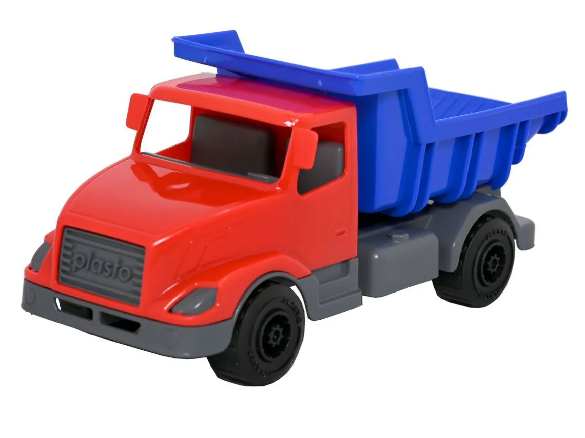 PLASTO KUORMA-AUTO, 22 CM, PUNAINEN JA SININEN