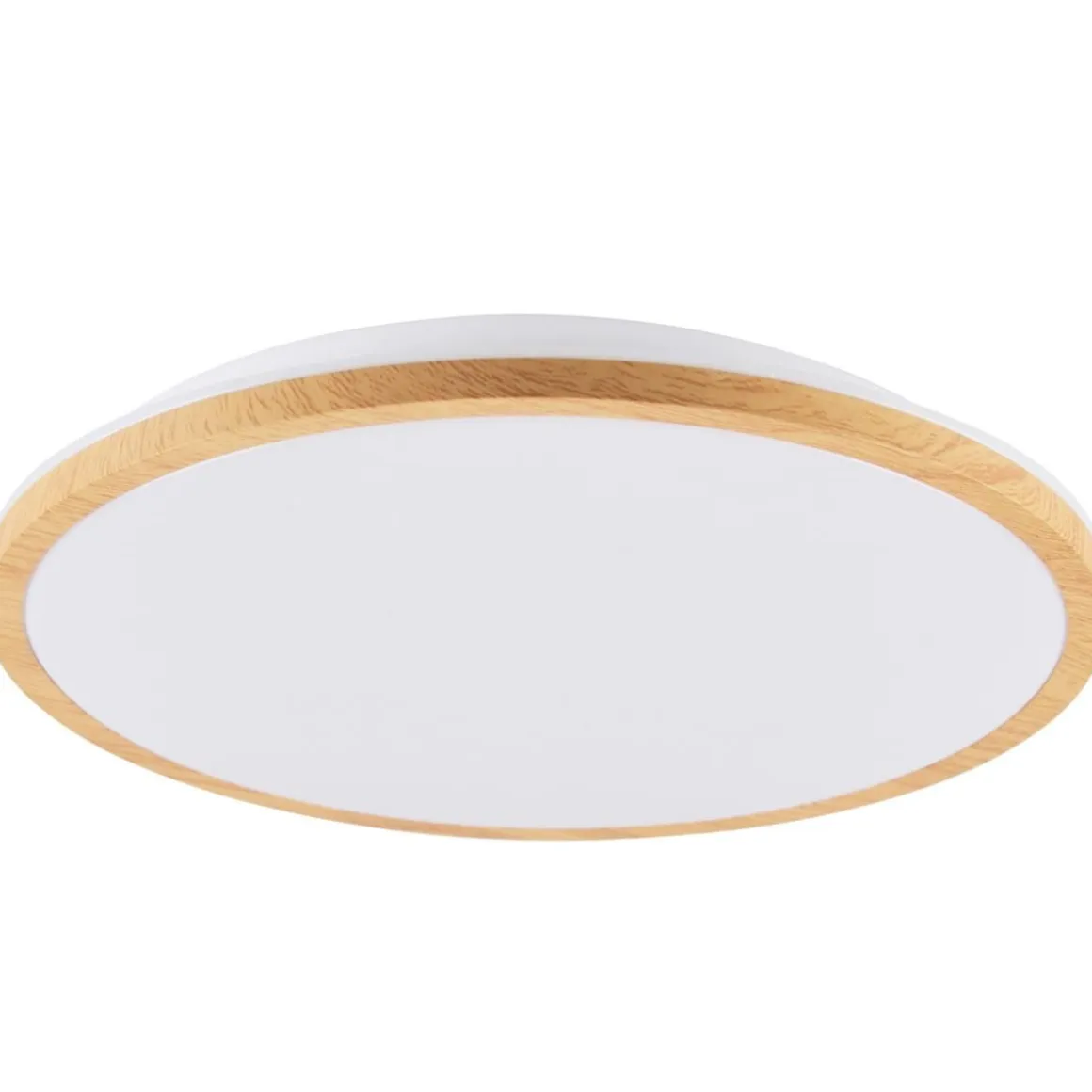 POLUX WOODY KATTOVALAISIN 38CM 24W VAALEA PUU/VALKOINEN