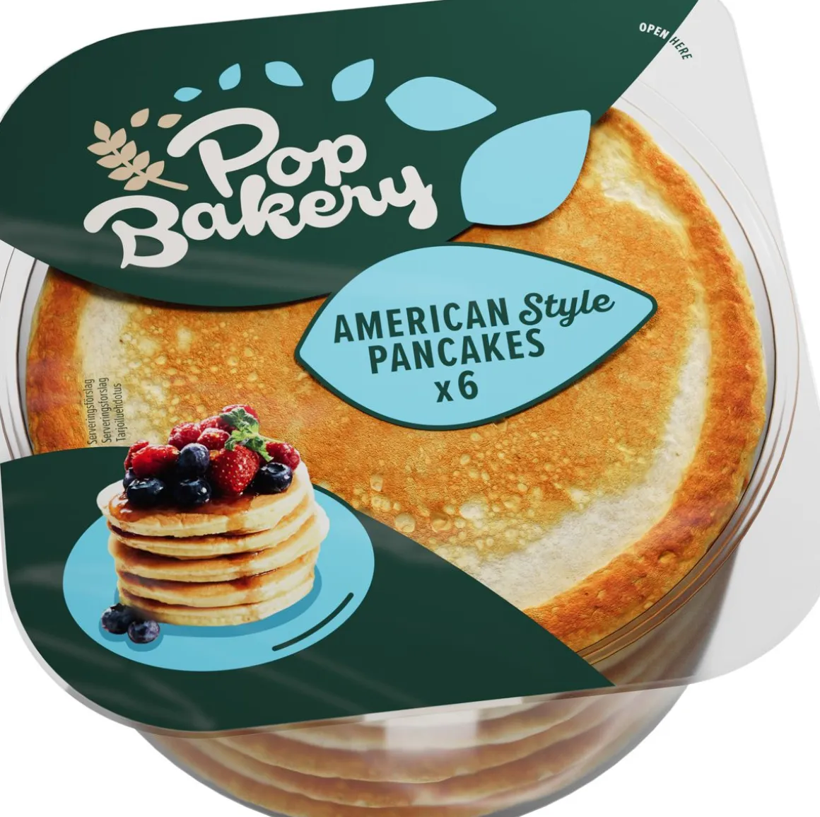 POP BAKERY AMERIKKALAISTYYLISET PANNUKAKUT 240 G
