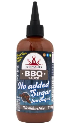 POPPAMIES BBQ SAUCE NO ADDED SUGAR BARBEQUE KASTIKE 310 G