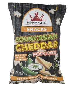POPPAMIES SNACKS SOURCREAM CHEDDAR POPCORN 65 G