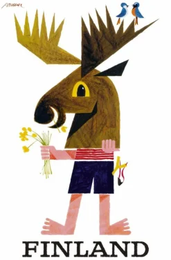 POSTIKORTTI THE MOOSE BY ERIK BRUUN