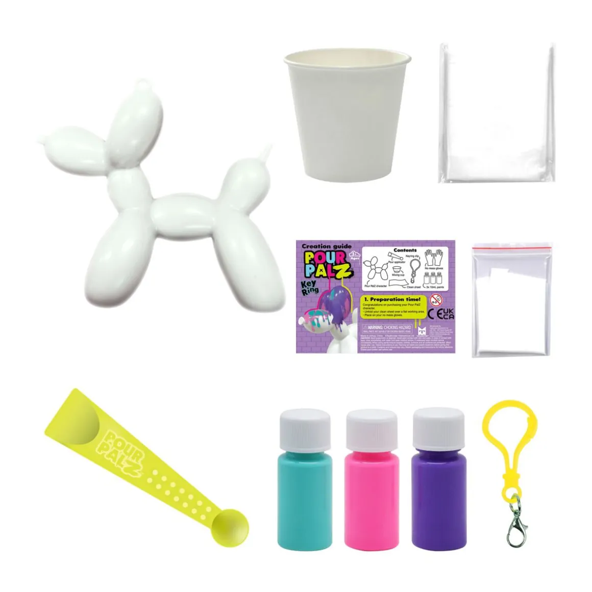 POUR PALZ POUR PALZ BALLOON DOG KEYRING