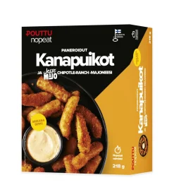 POUTTU NOPEAT PANEROIDUT KANAPUIKOT + CHIPOTLE-RANCH -MAJONE