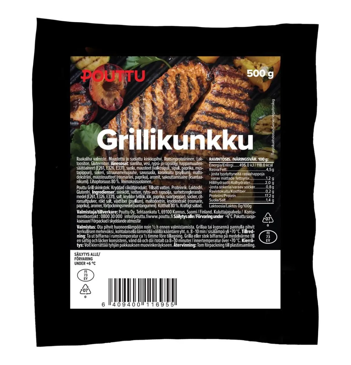 POUTTU PORSAAN GRILLIKUNKKU 500 G