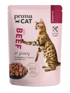 PRIMACAT CLASSIC NAUTAA KASTIKKEESSA 85 G